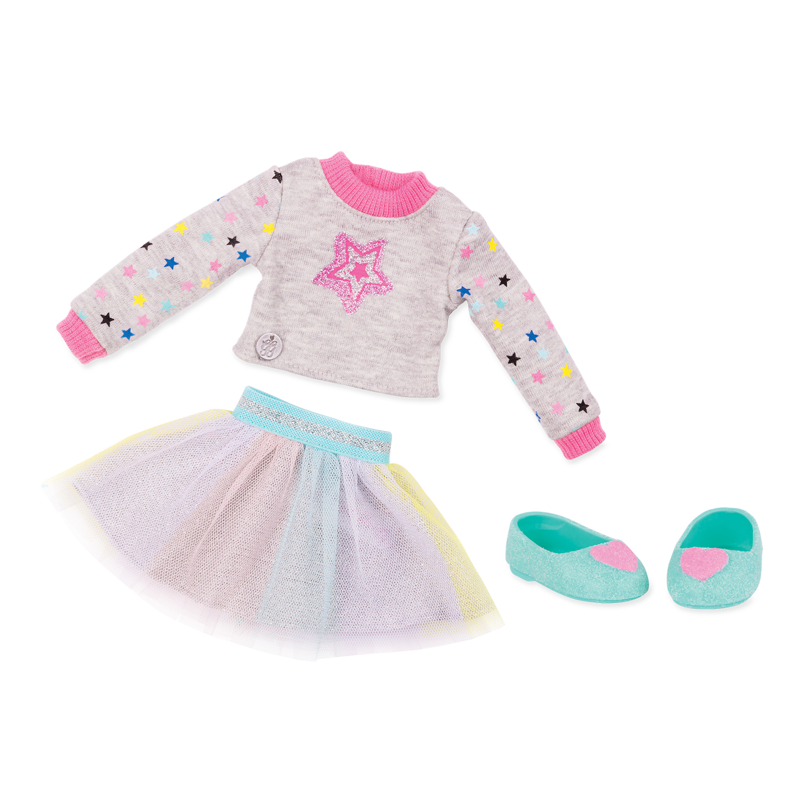 Star sweater for 14-inch doll