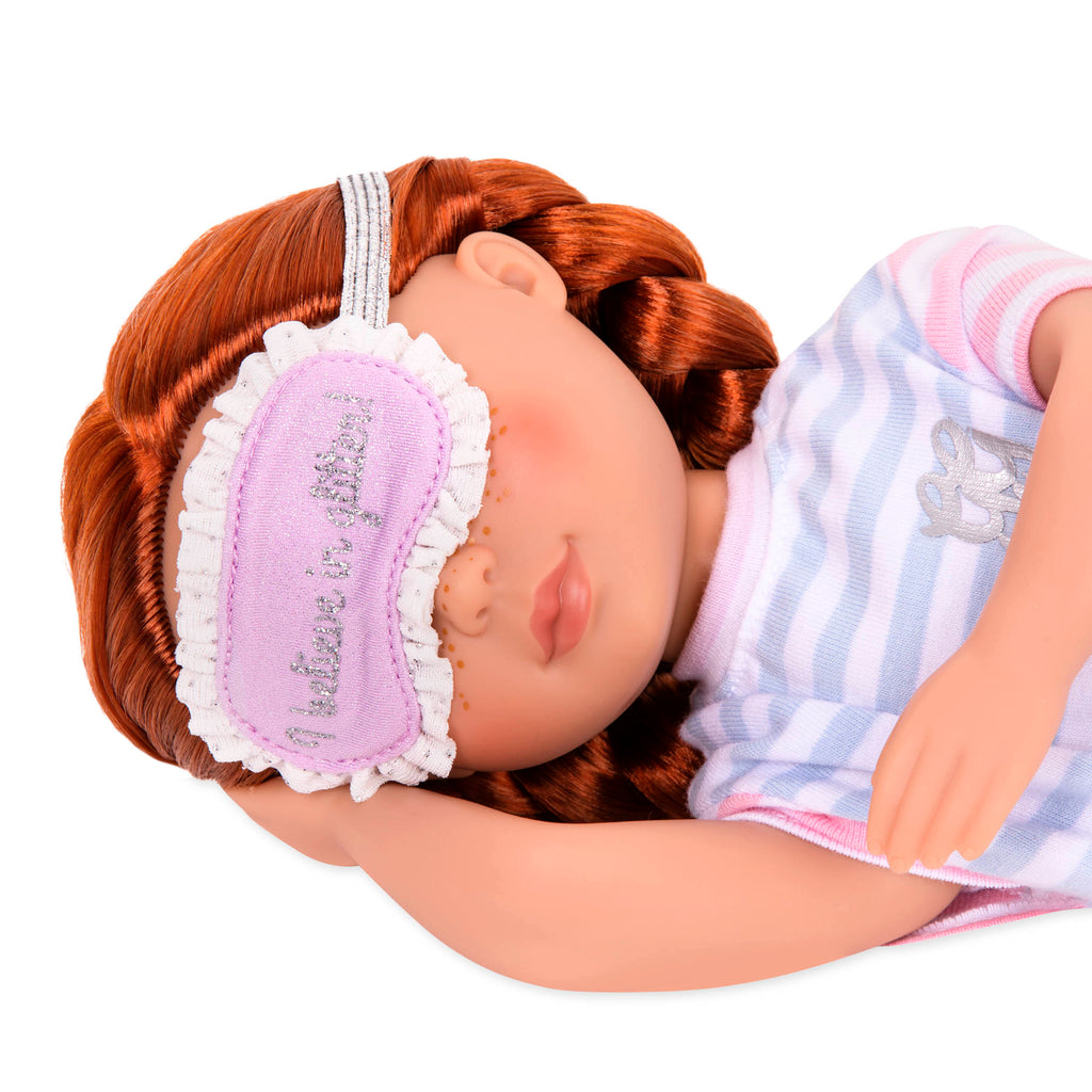 Pajamas with sleep mask for 14-inch doll