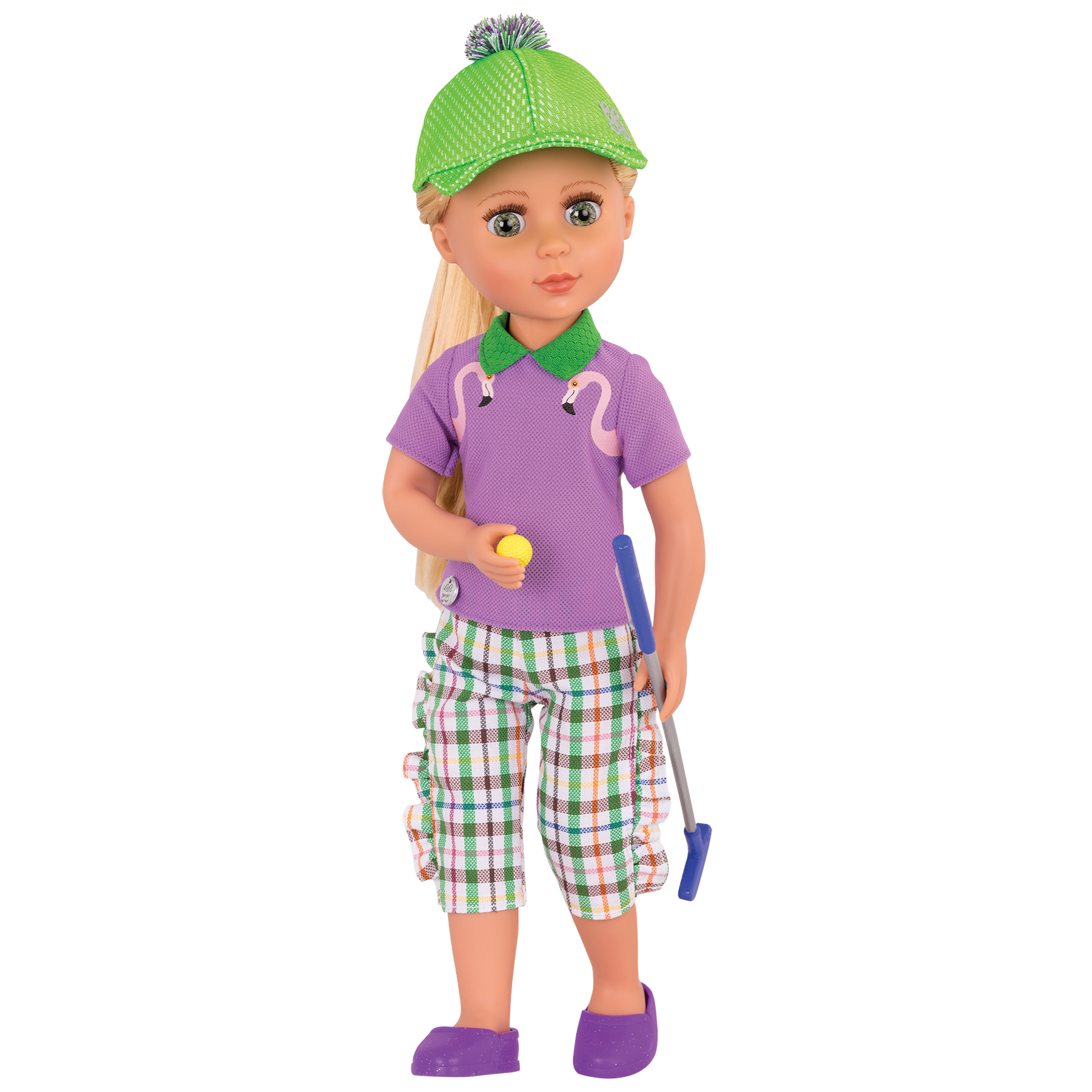 Mini-putt outfit for 14-inch doll