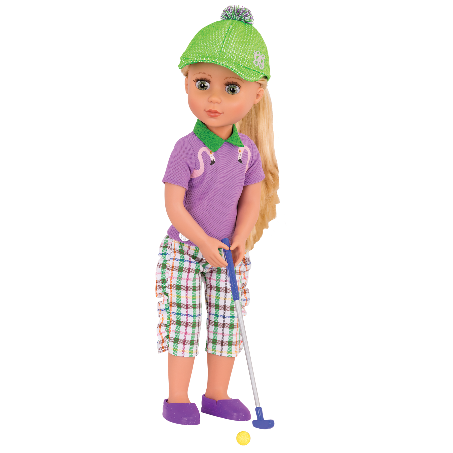 Mini-putt outfit for 14-inch doll