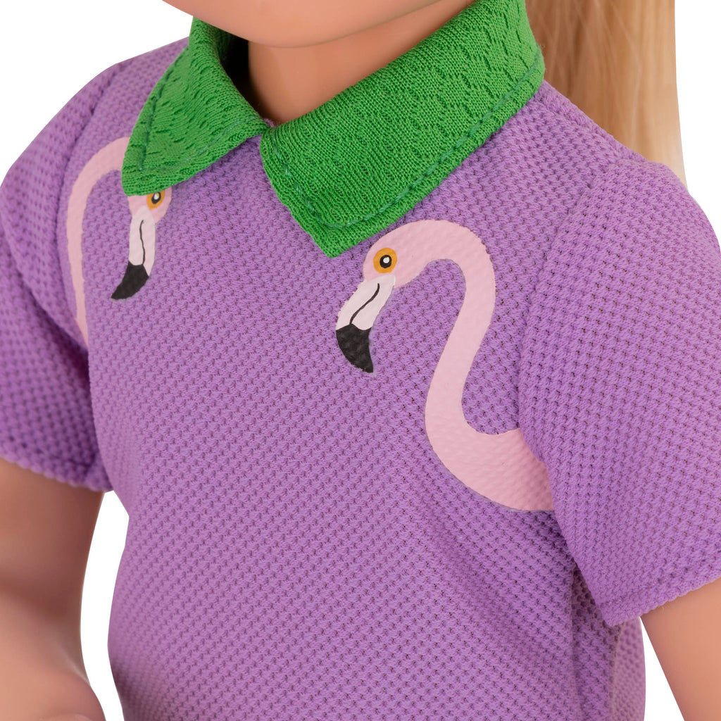 Mini-putt outfit for 14-inch doll