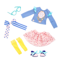Cotton candy outfit for 14-inch doll