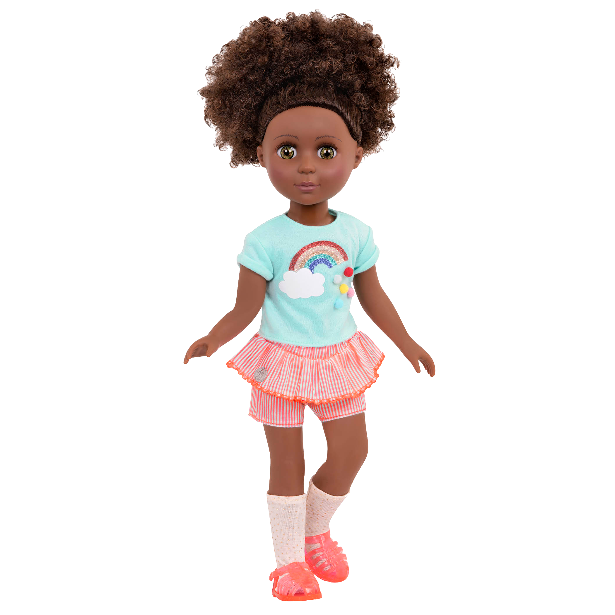 Rainbow outfit for 14-inch doll