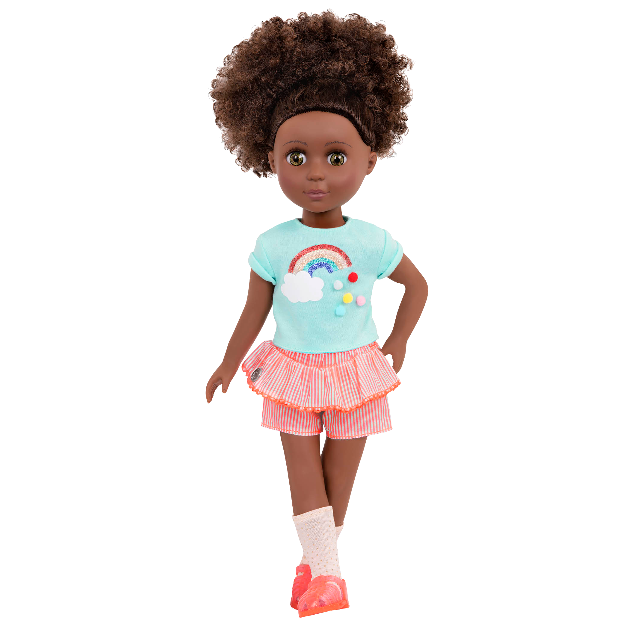 Rainbow outfit for 14-inch doll