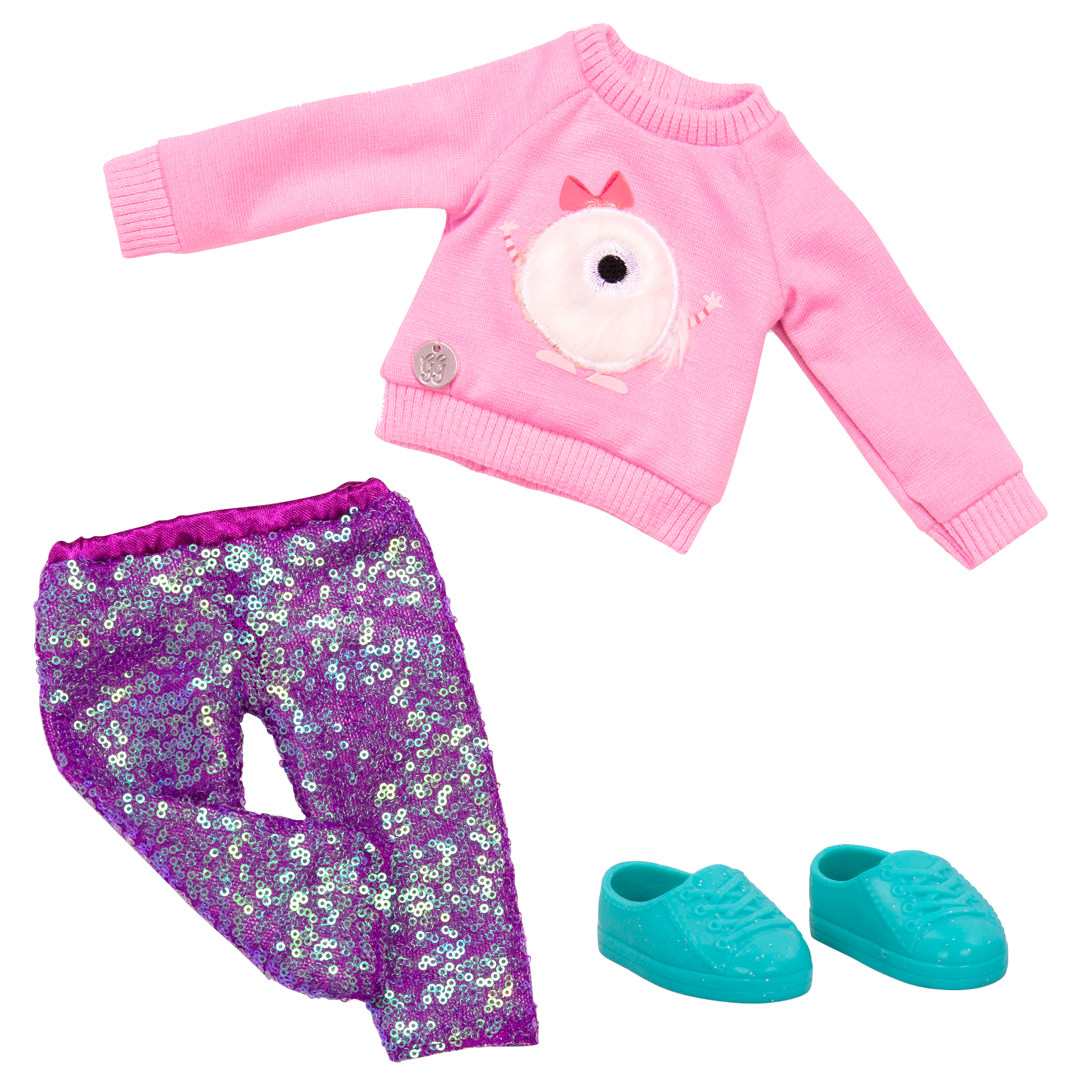 Sweater and sparkly pants for 14-inch doll