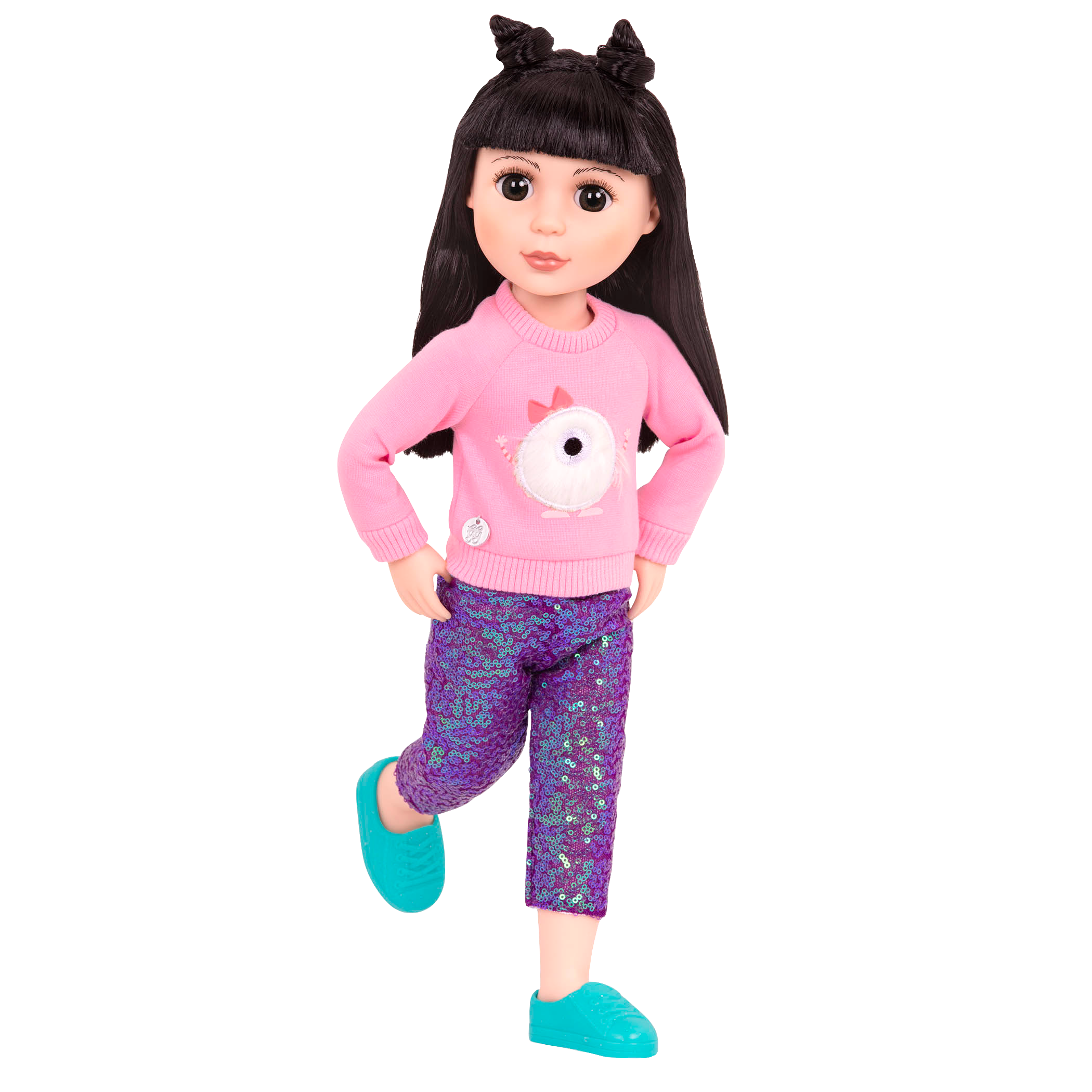 Sweater and sparkly pants for 14-inch doll
