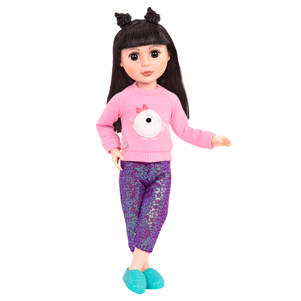Sweater and sparkly pants for 14-inch doll