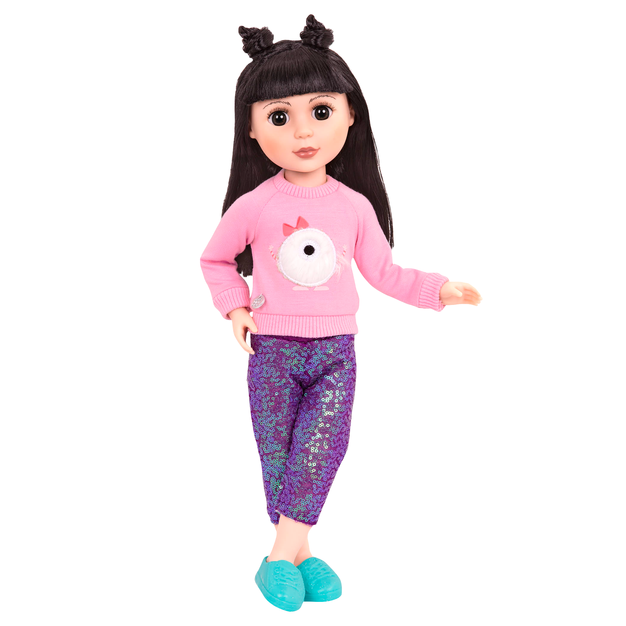 Sweater and sparkly pants for 14-inch doll