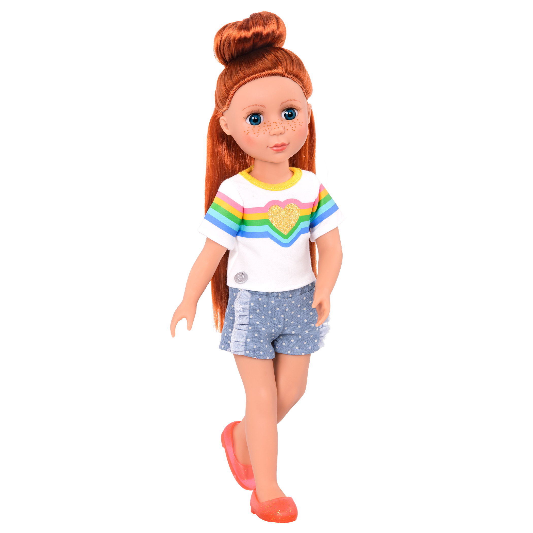 Rainbow outfit for 14-inch doll