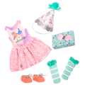 Surprise birthday outfit with gift for 14-inch doll