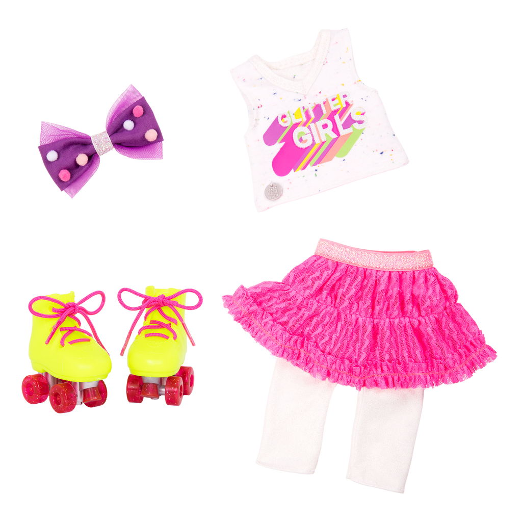 Roller skating outfit for 14-inch doll