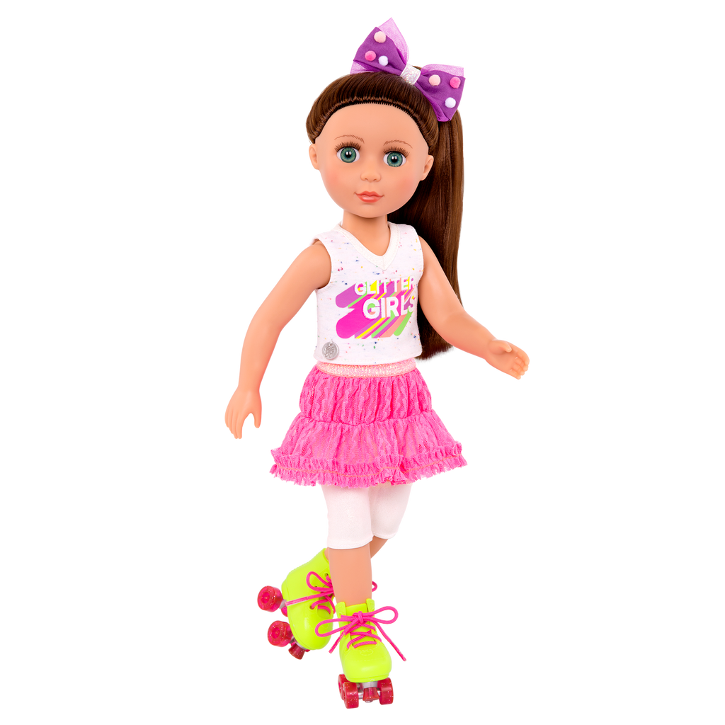 Roller skating outfit for 14-inch doll