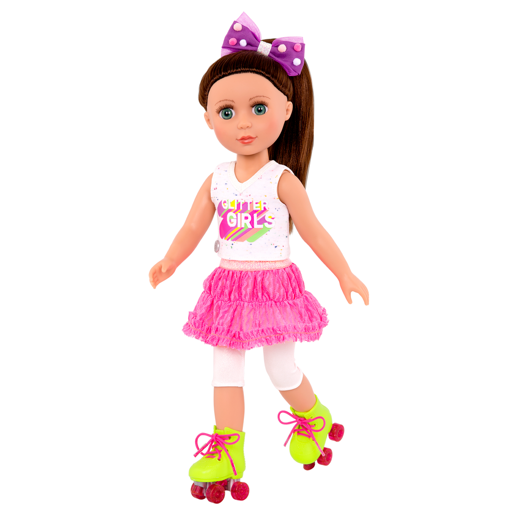 Roller skating outfit for 14-inch doll