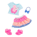 Poodle-themed outfit for 14-inch doll