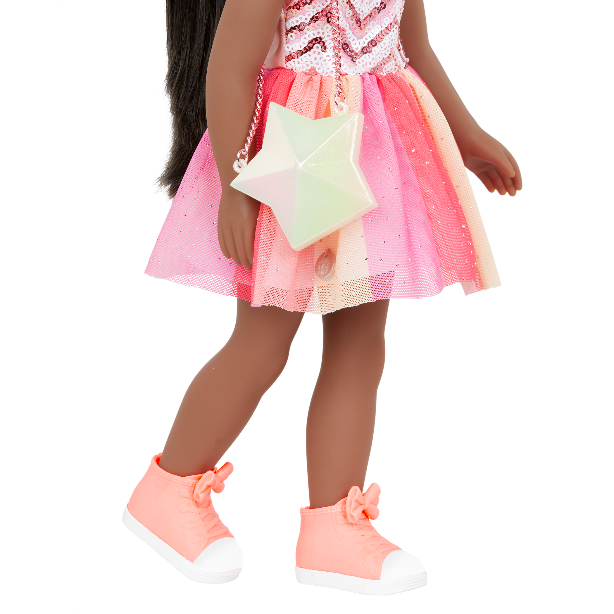 sequined party dress for dolls