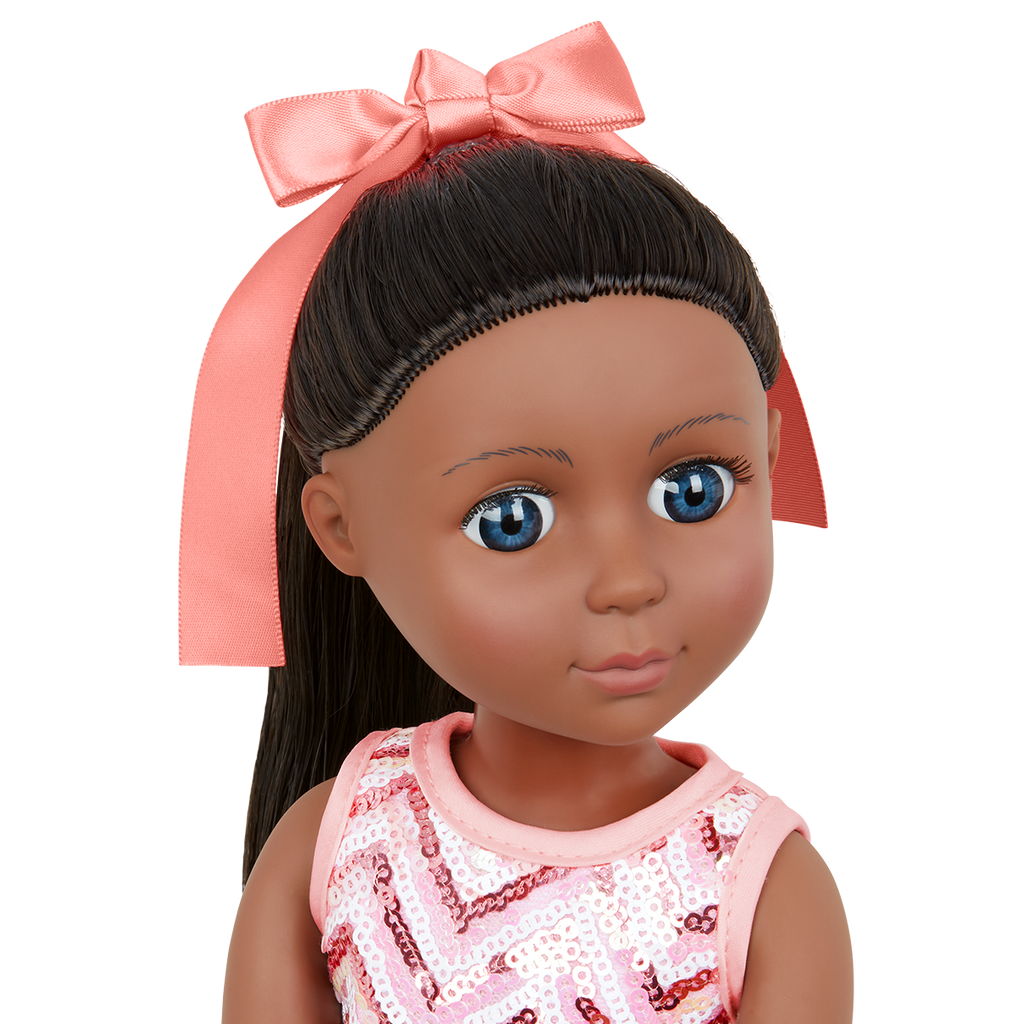 sequined party dress for dolls