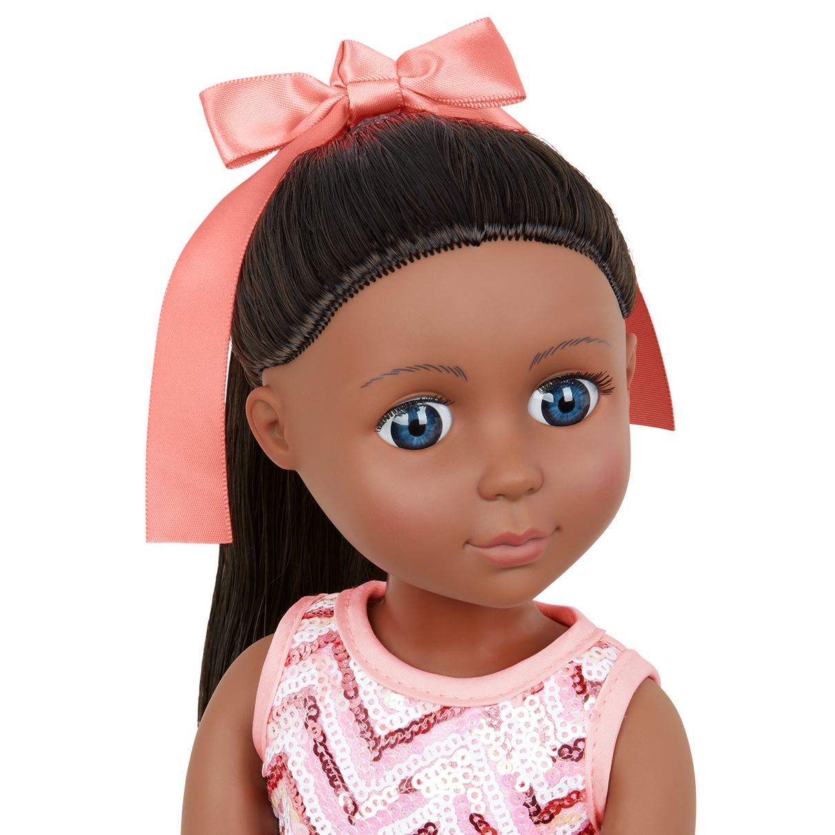 sequined party dress for dolls