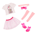 Glitter Girls Outfit for 14-inch Dolls A Pop of Pink
