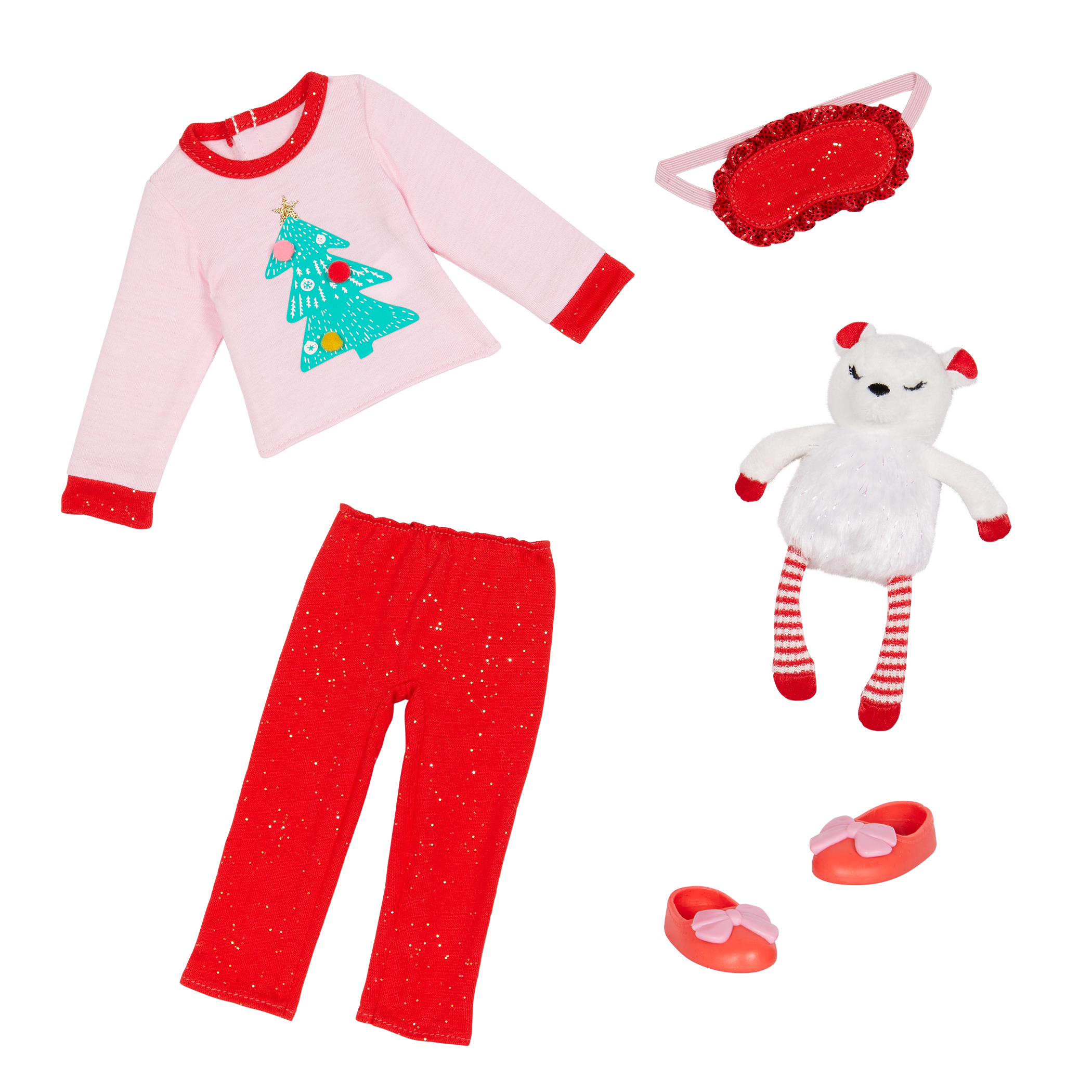 Holiday Christmas doll outfit pajamas