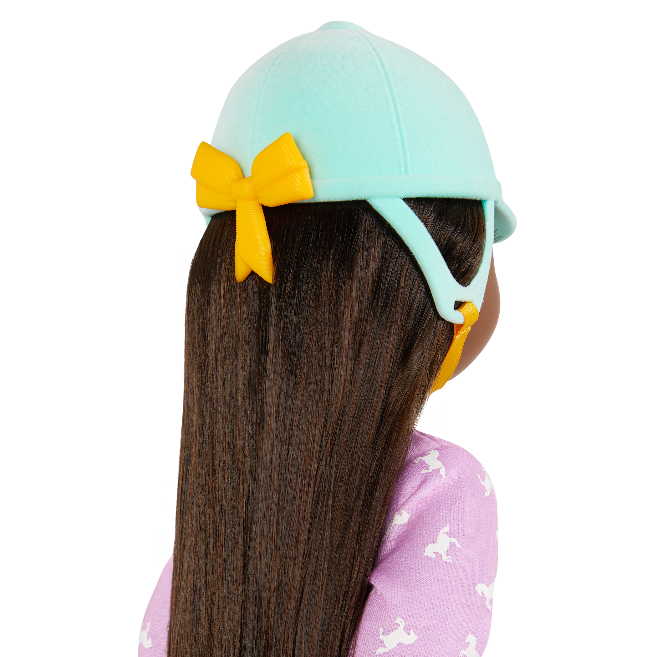 Doll riding outfit rainbow colors