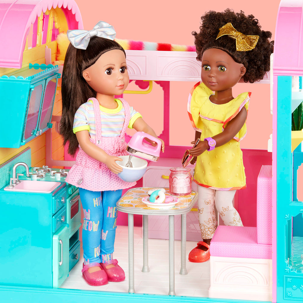 14-inch doll baking donuts