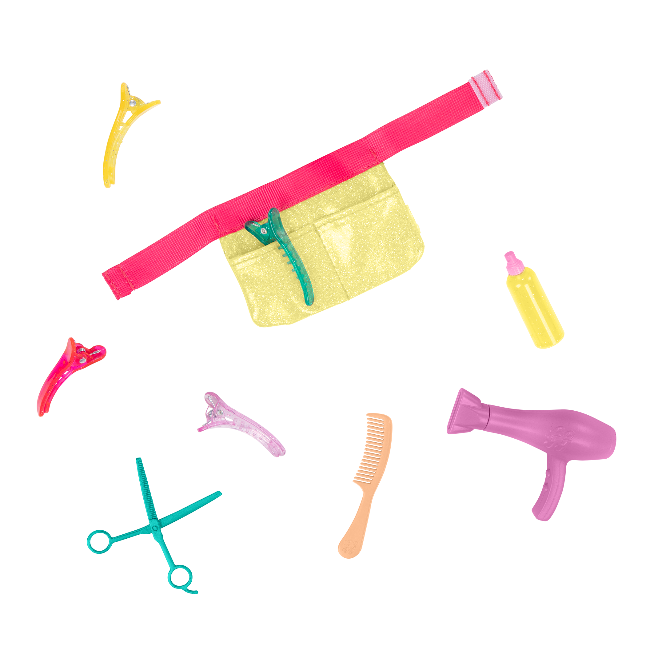 14-inch posable doll with hairdressing accessories