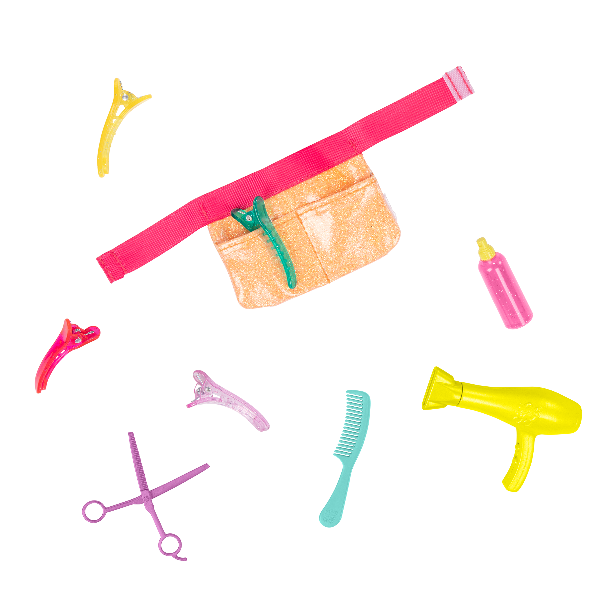 14-inch posable doll with hairdressing accessories