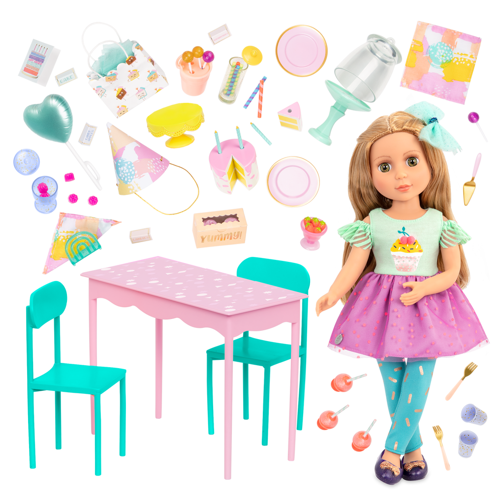 GG Surprise Birthday Party Set & Sashka - Glitter Girls