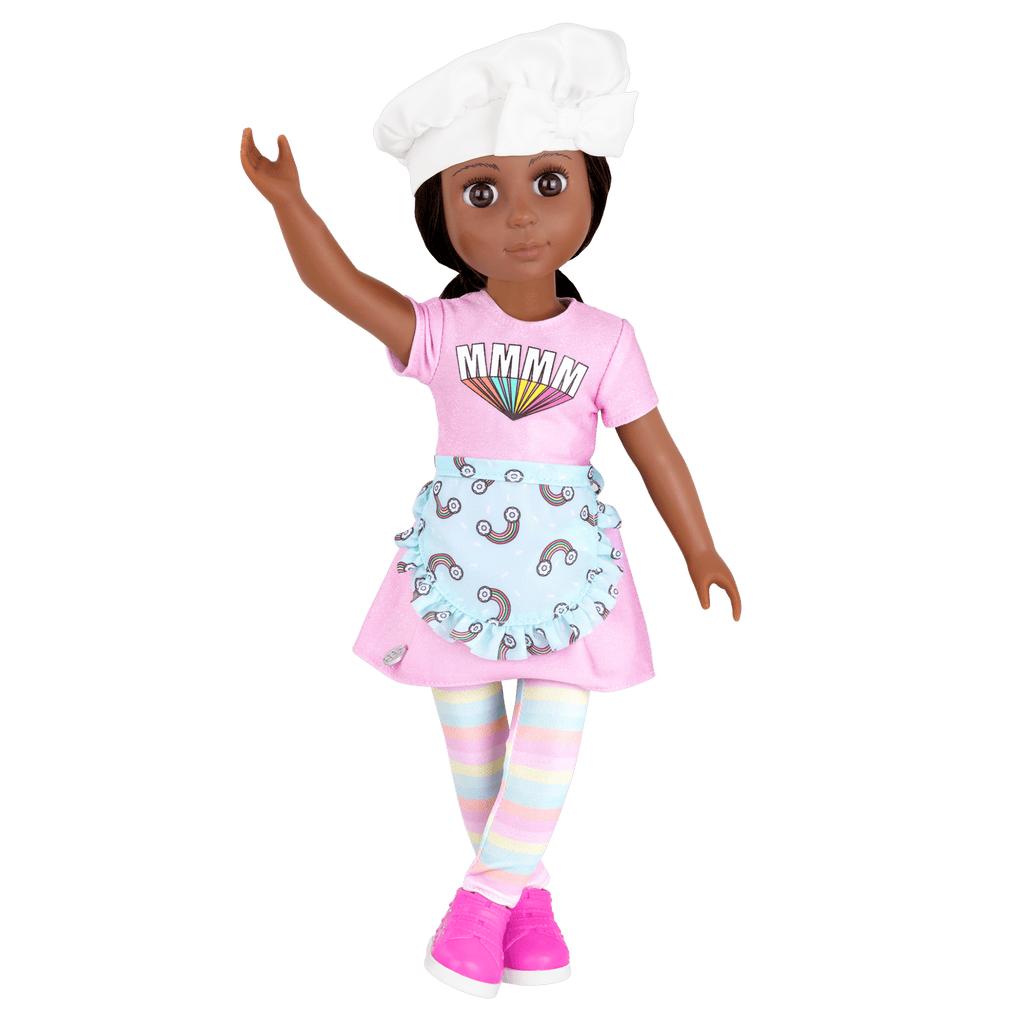 Ryanne doll with baker outfit