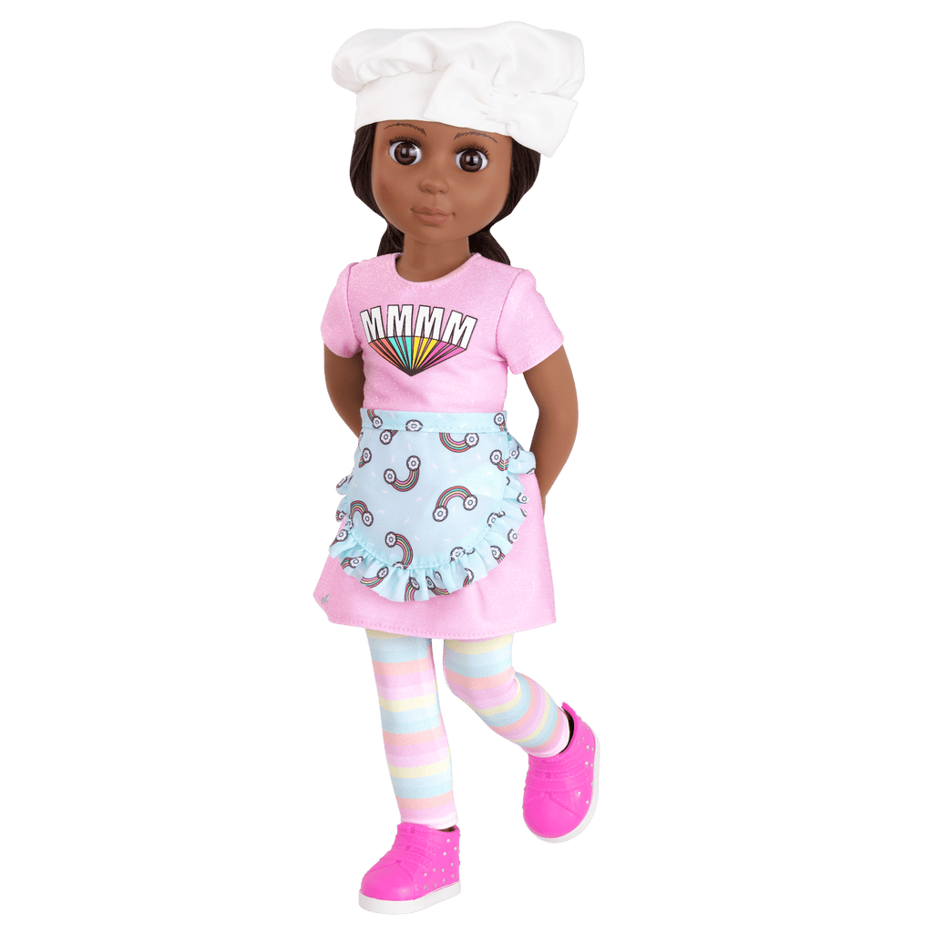Ryanne doll with baker outfit