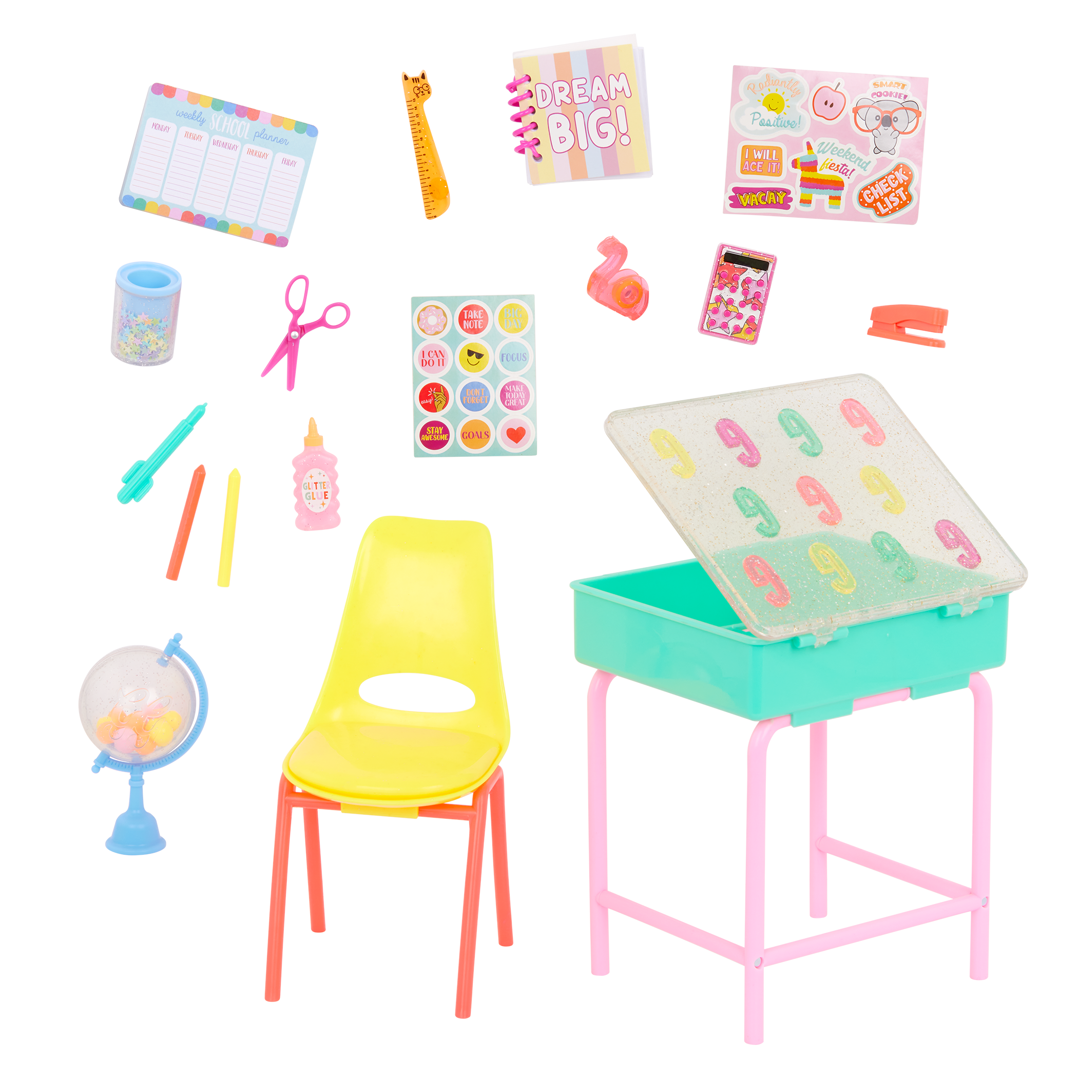 Mallory & School Desk Playset