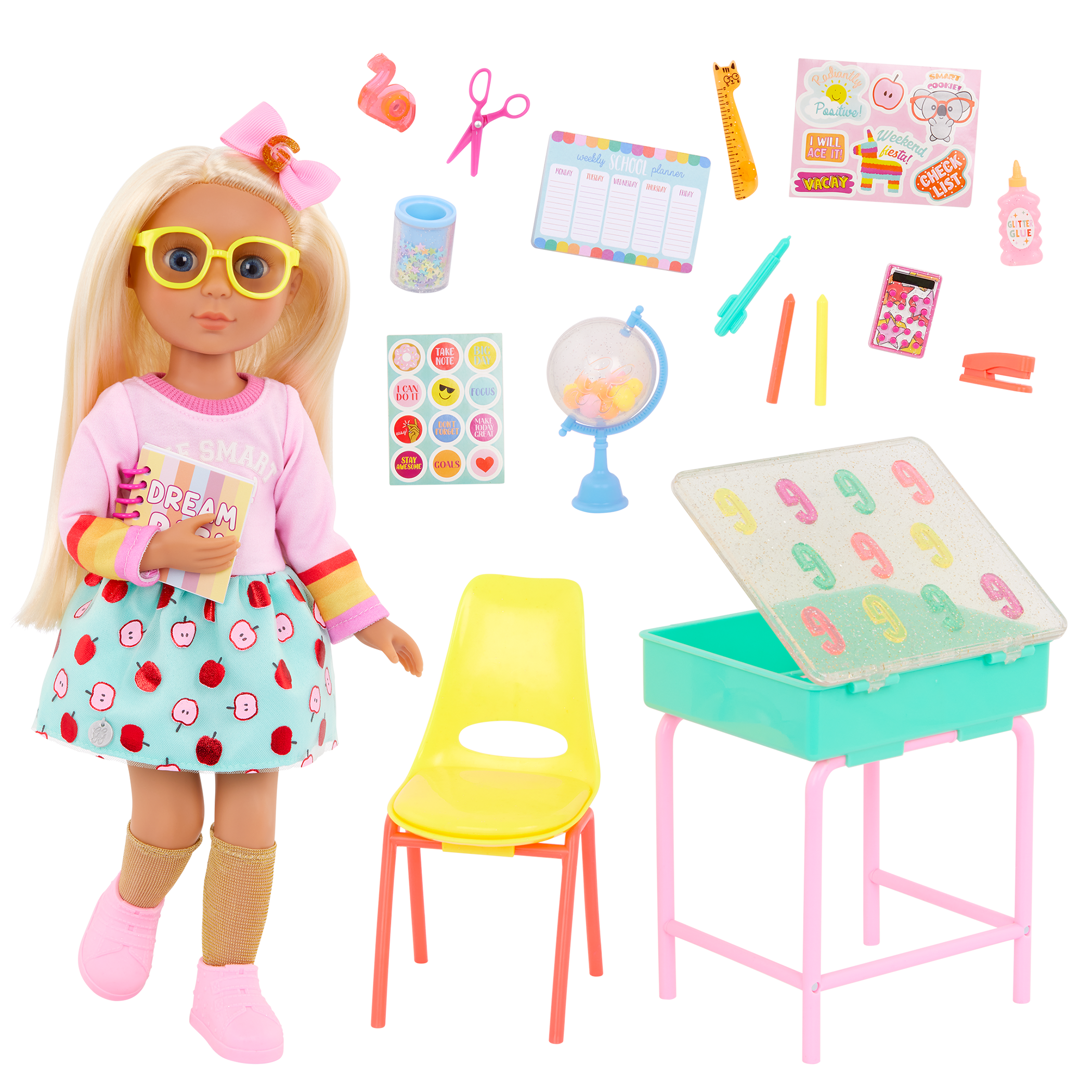 Mallory & School Desk Playset