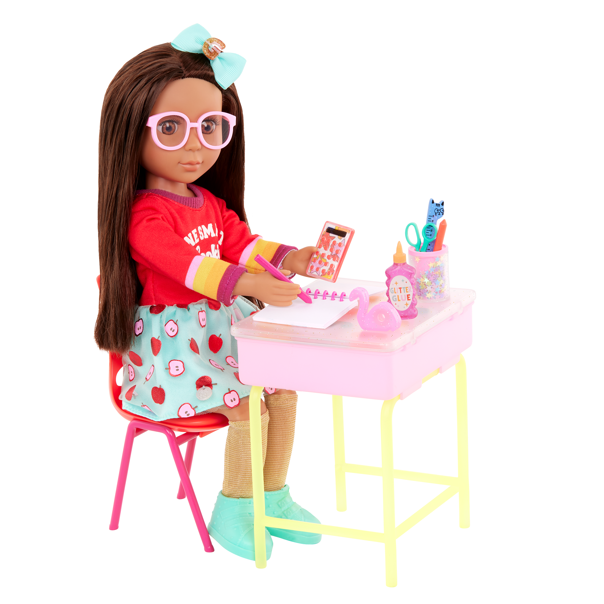 Glitter Girls Alessa and School Desk Set