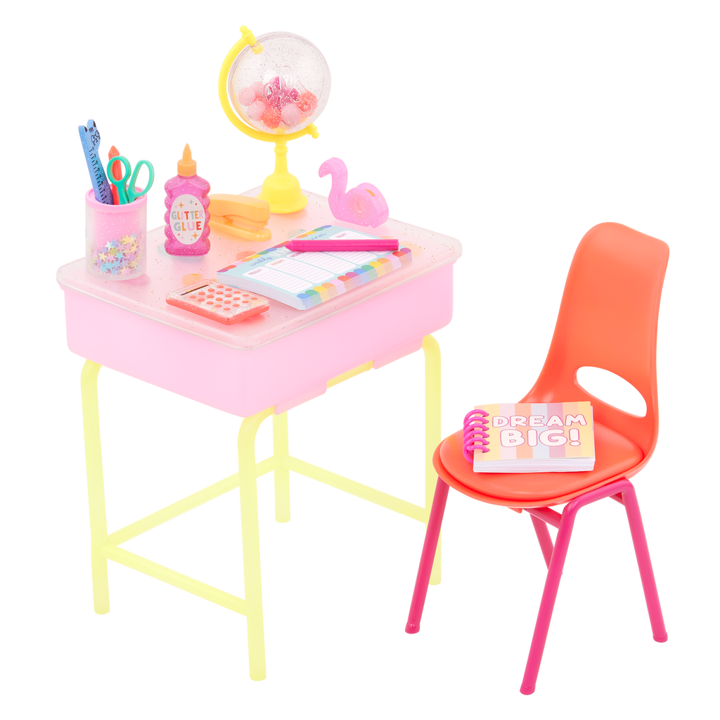 Glitter Girls Alessa and School Desk Set