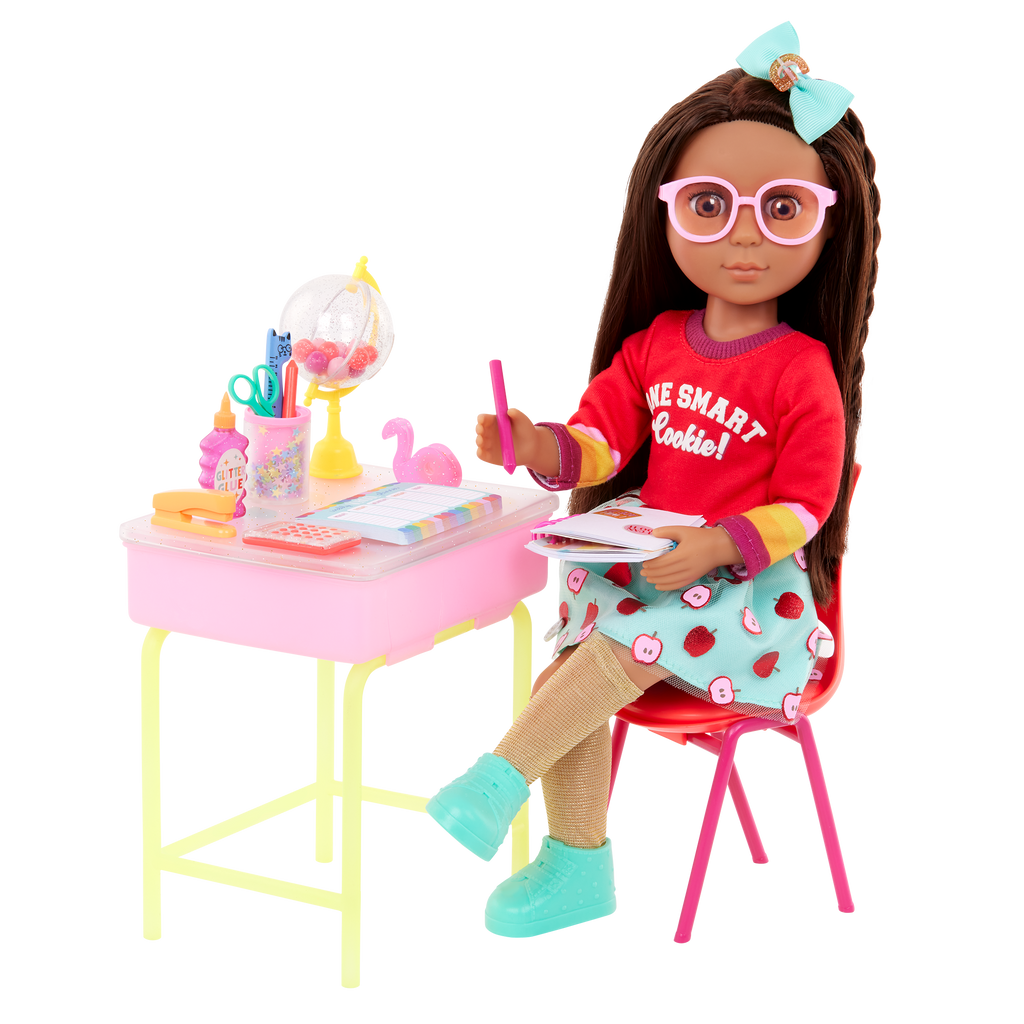Glitter Girls Alessa and School Desk Set