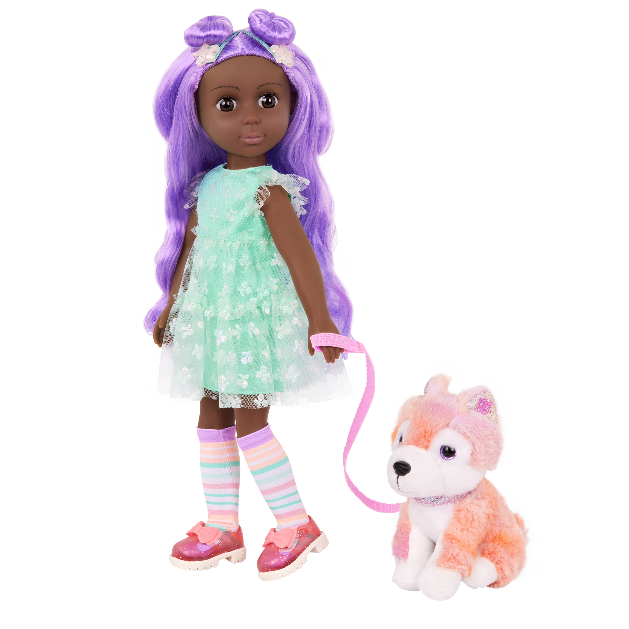 Glitter Girls Neve & Candy 14-inch Doll and Plush Pup Set