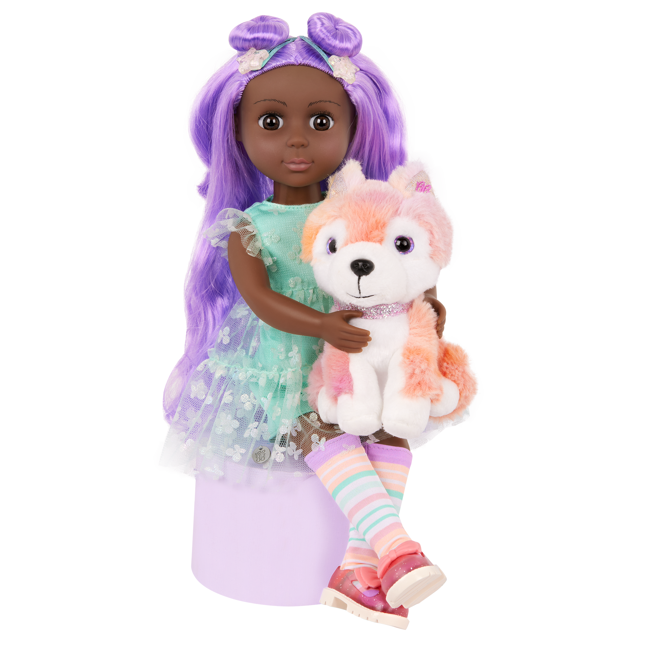 Glitter Girls Neve & Candy 14-inch Doll and Plush Pup Set