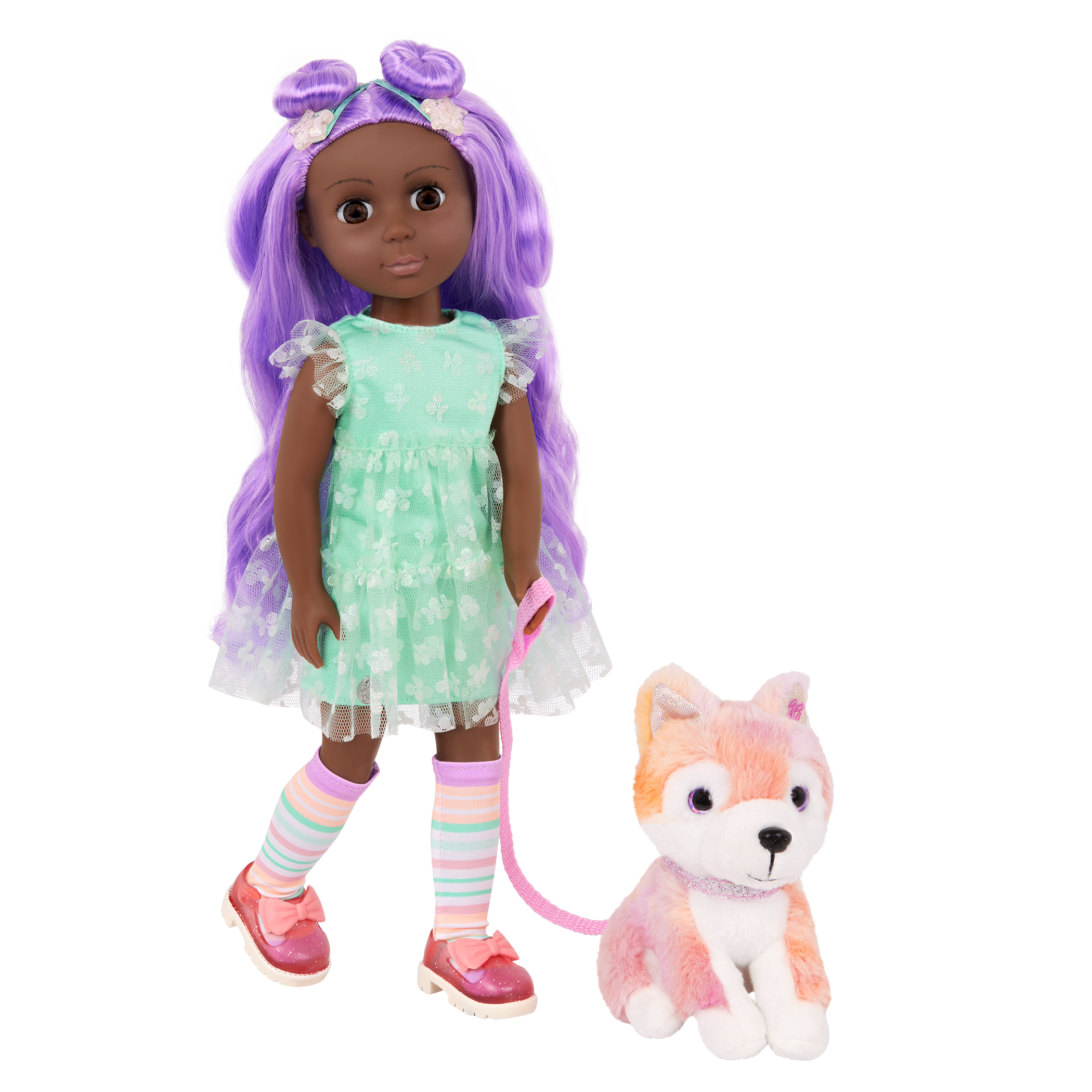 Glitter Girls Neve & Candy 14-inch Doll and Plush Pup Set