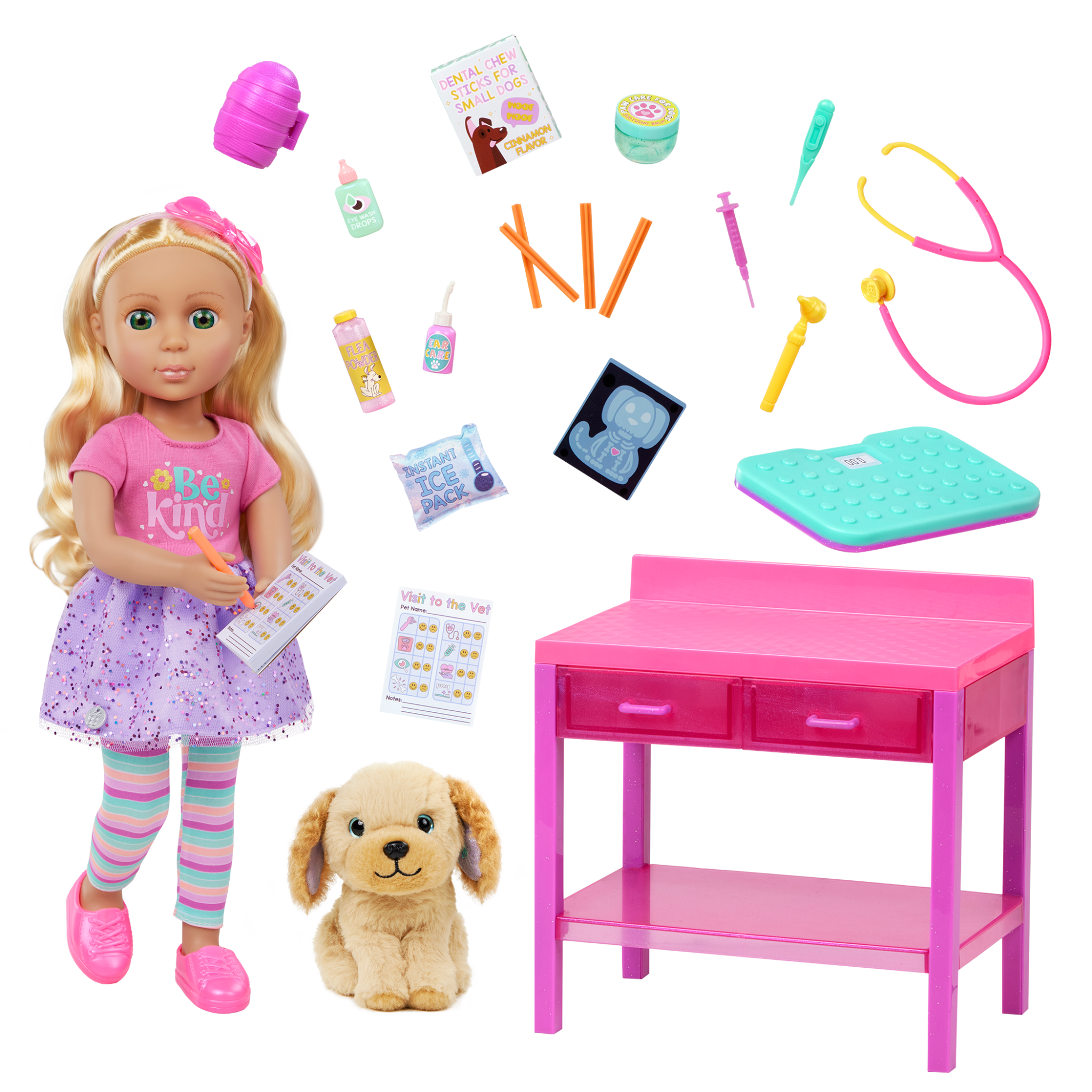 Glitter Girls Margo & Coco Vet Table Playset