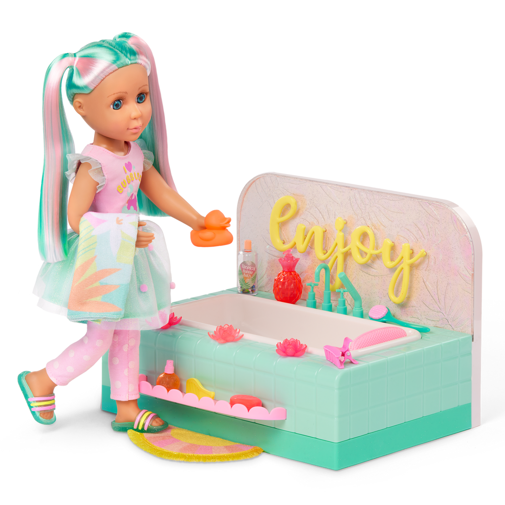 Leia & Bathtub Playset - Glitter Girls