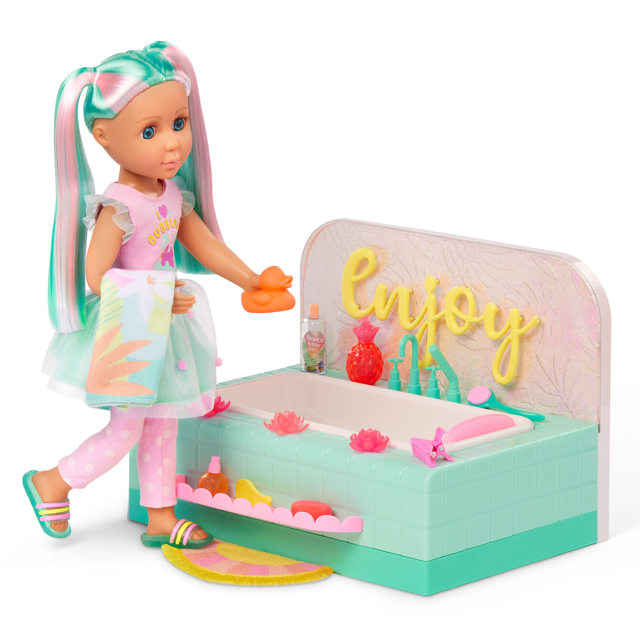 Leia & Bathtub Playset