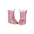 Pink glitter boots for 14-inch doll