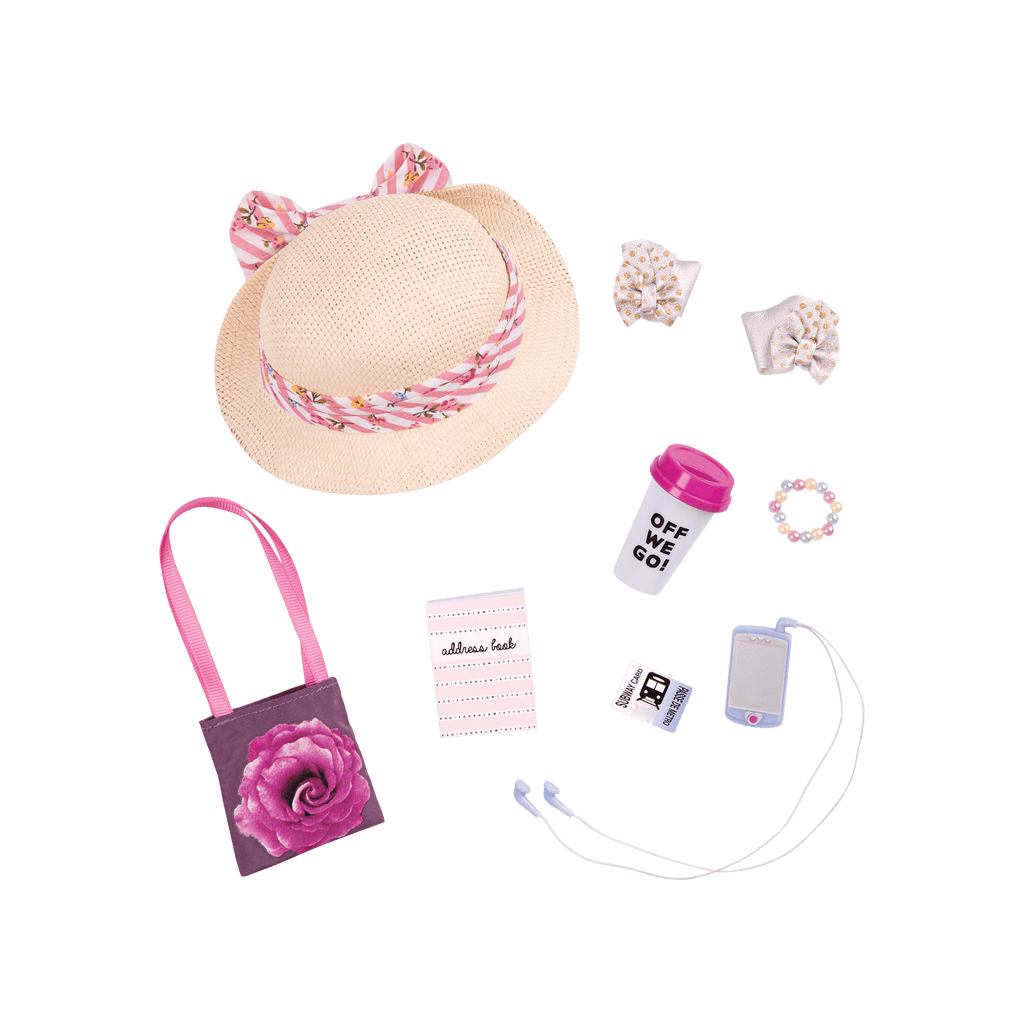 14-inch doll with travel accessories