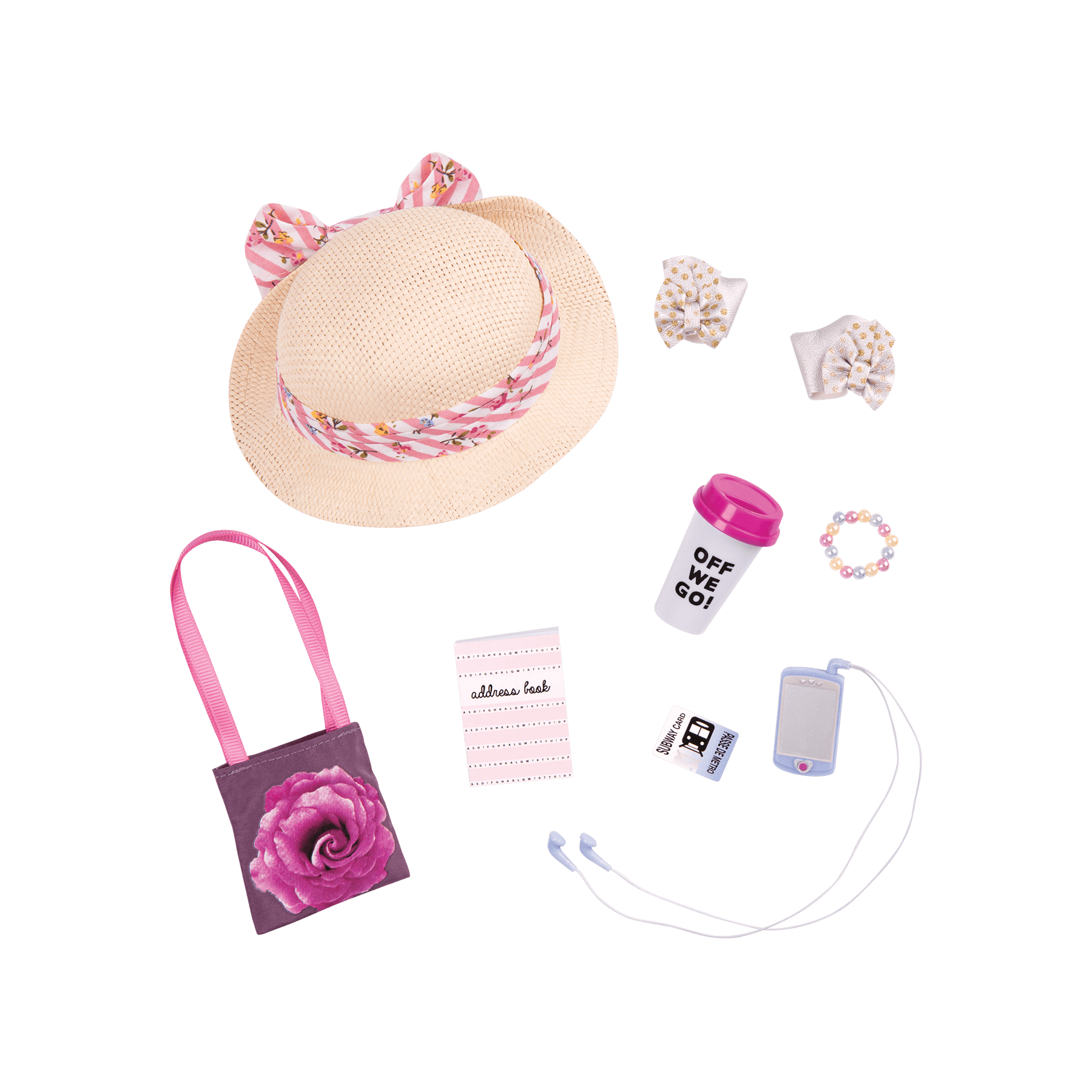 14-inch doll with travel accessories
