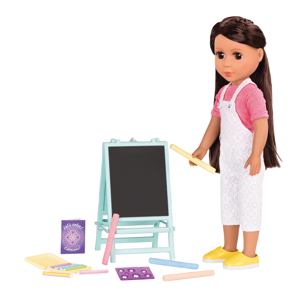 Art kit for 14-inch doll
