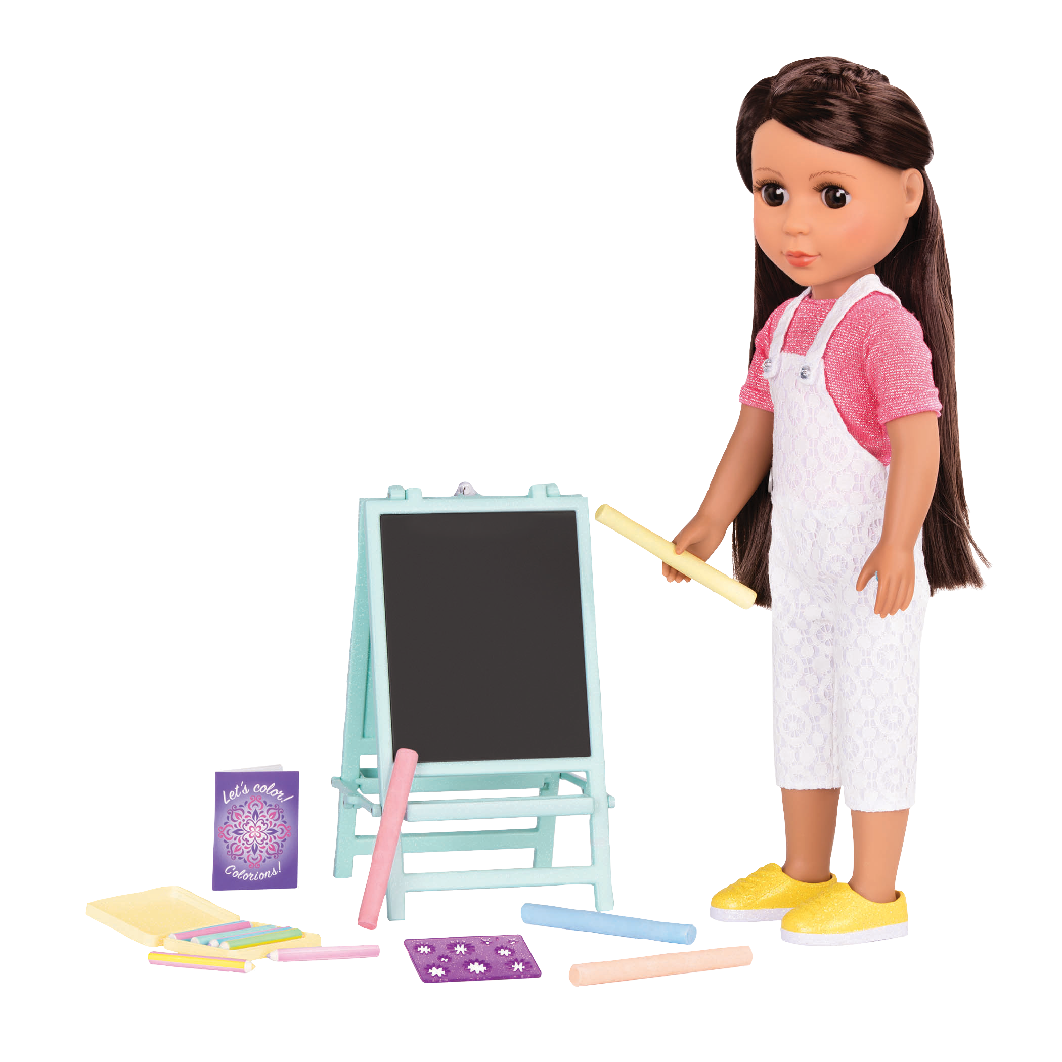 Art kit for 14-inch doll