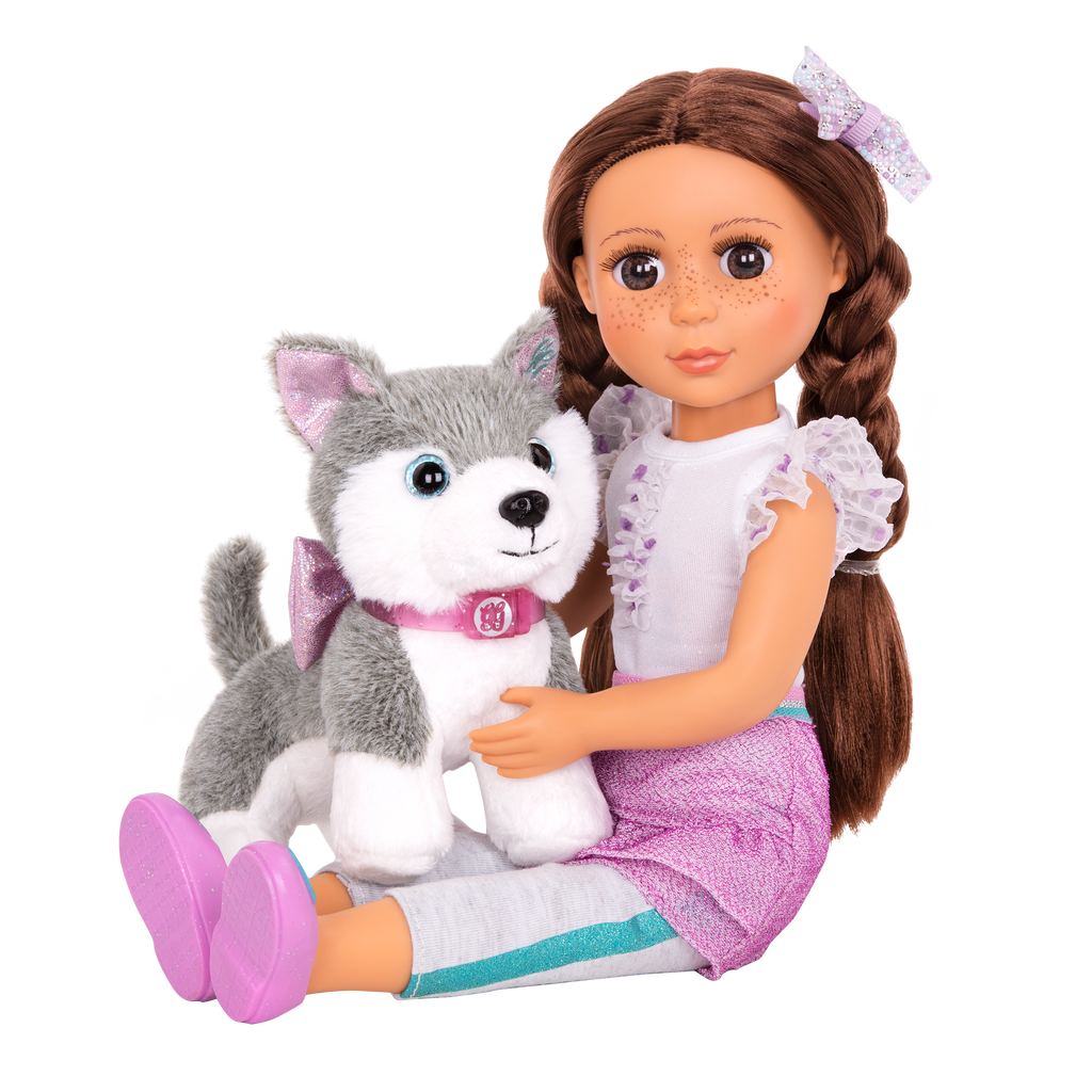 Husky dog plushie