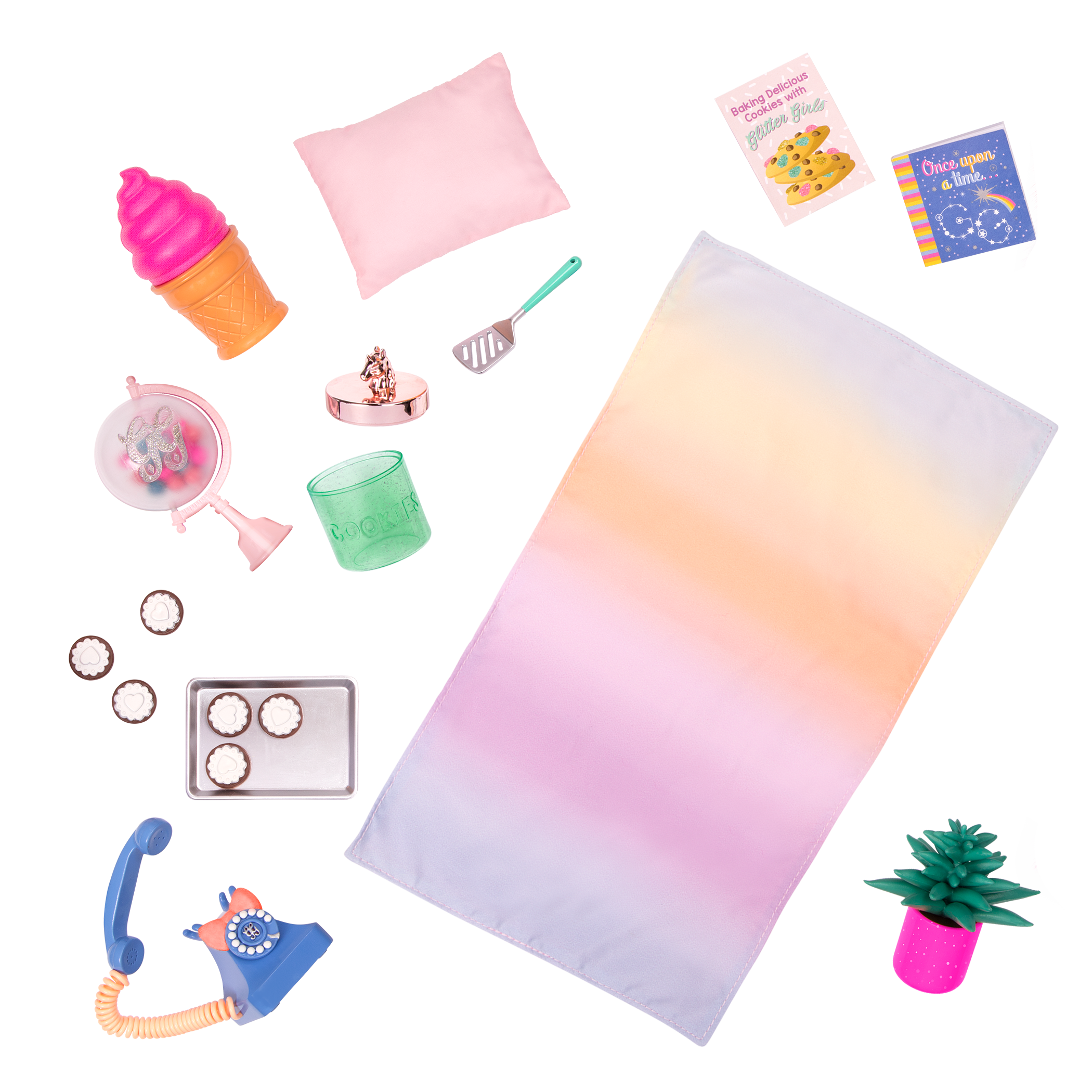 Home deco set blanket phone food accessories