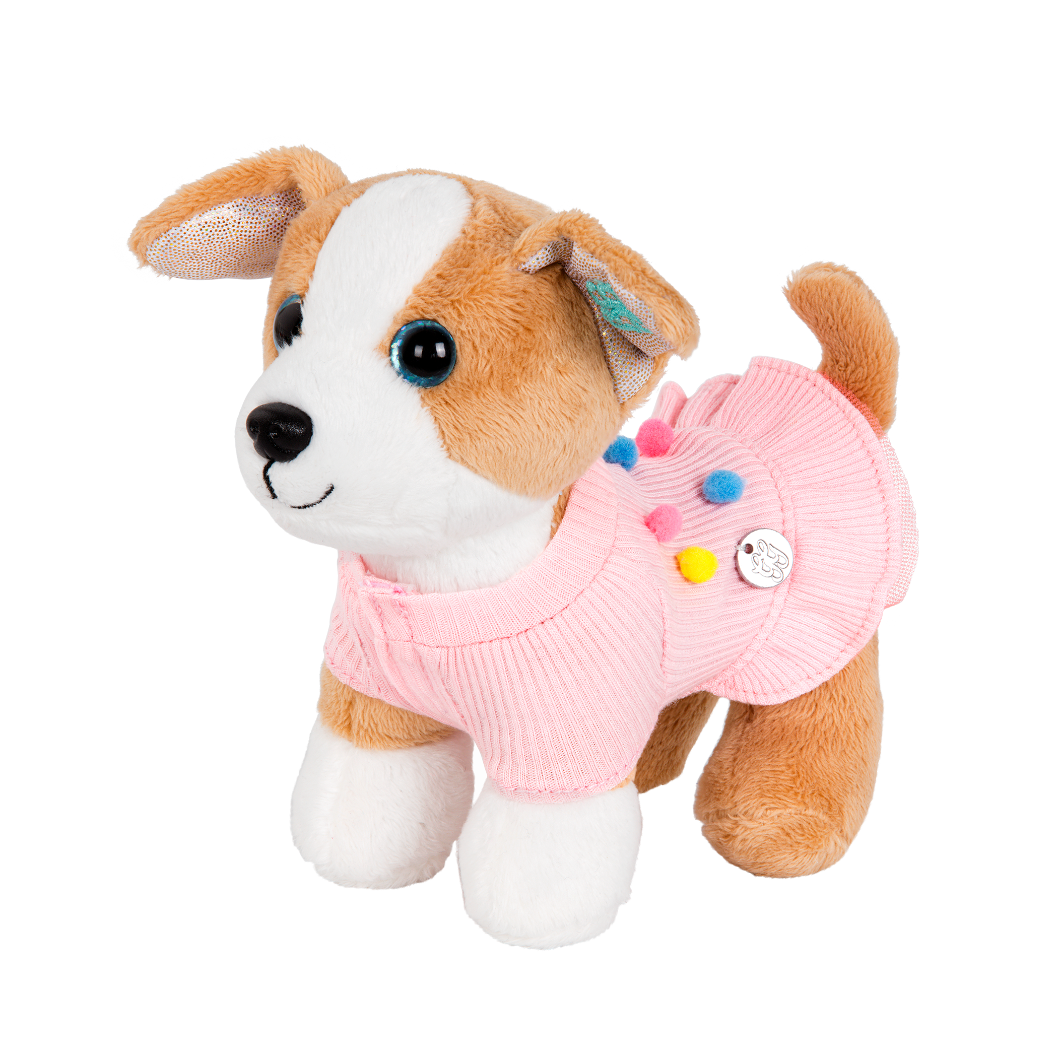 Set of three dog plushie outfits