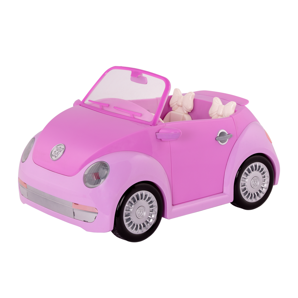 Purple toy convertible punch buggy car